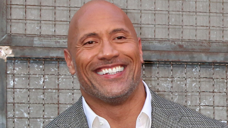 Dwayne Johnson smiling