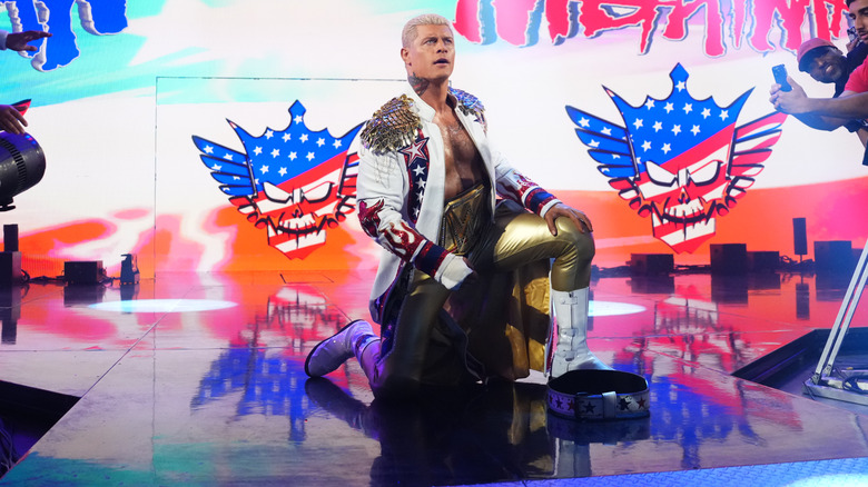 Cody Rhodes walking to the ring