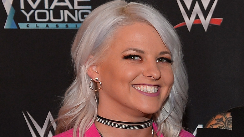 Candice LeRae smiles