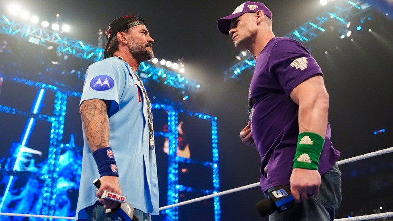 CM Punk and John Cena on WWE SmackDown