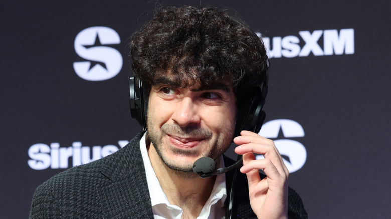 Tony Khan on the headset