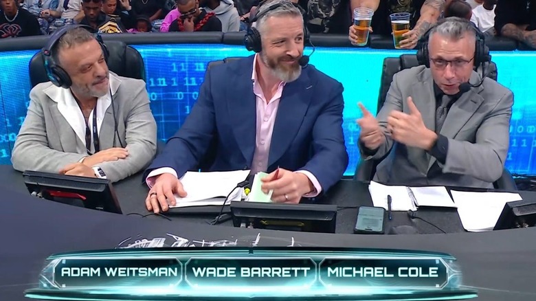 Billionaire Adam Weistman joins commentary during WrestleMania 42