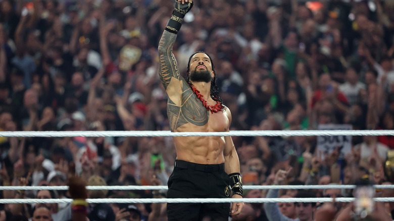 Roman Reigns does his pose