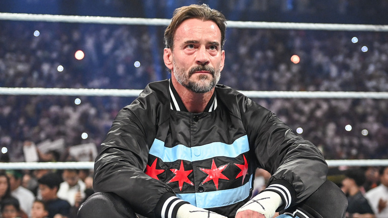 CM Punk in ring ahead of his match against John Cena at Night of Champions, 2025.