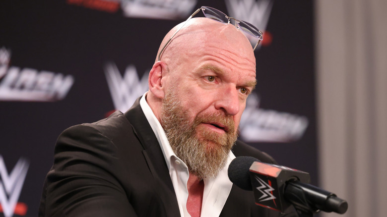 Triple H at WWE Backlash press conference