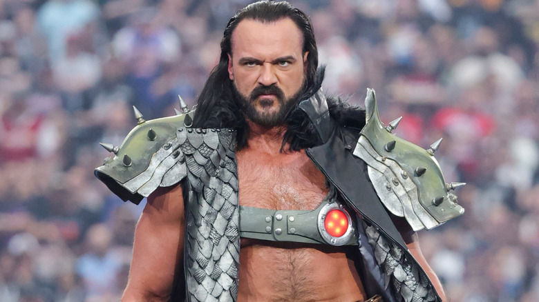 Drew McIntyre wearing warrior-inspired ring gear