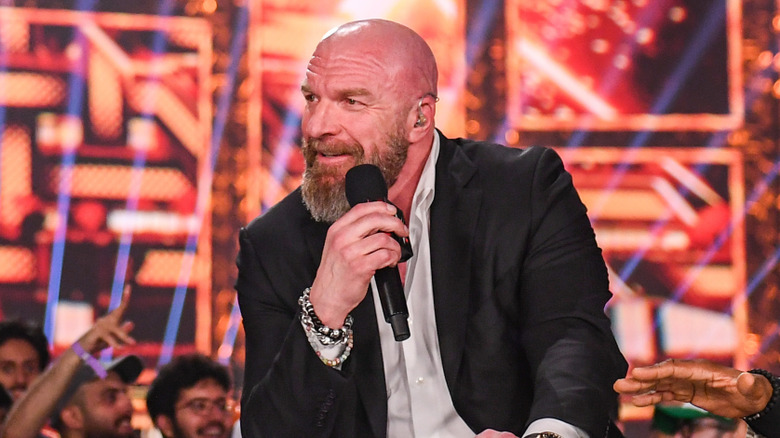 Triple H realizing he still hasn't read the lawsuit