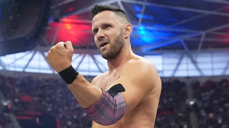 Nigel McGuinness makes a fist