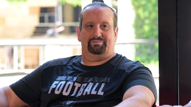 Tommy Dreamer wearing a black shirt