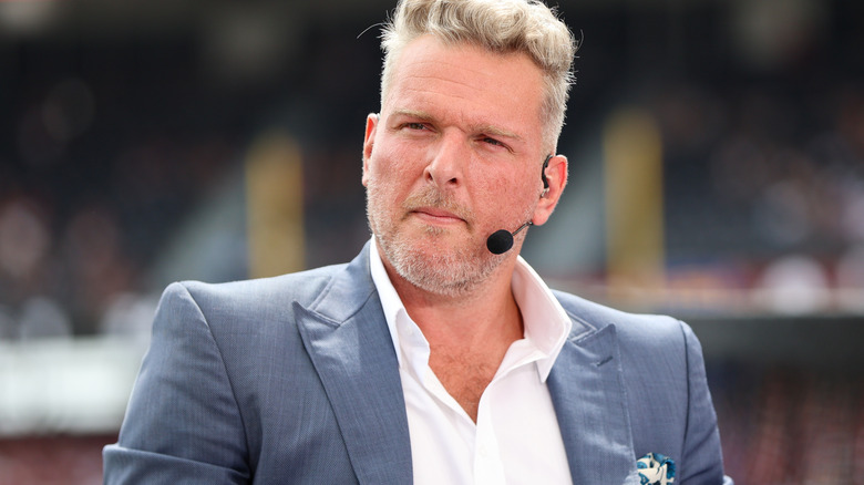 Pat McAfee wearing a headset