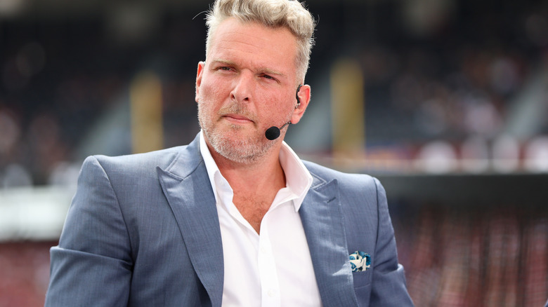 Pat McAfee wearing a headset