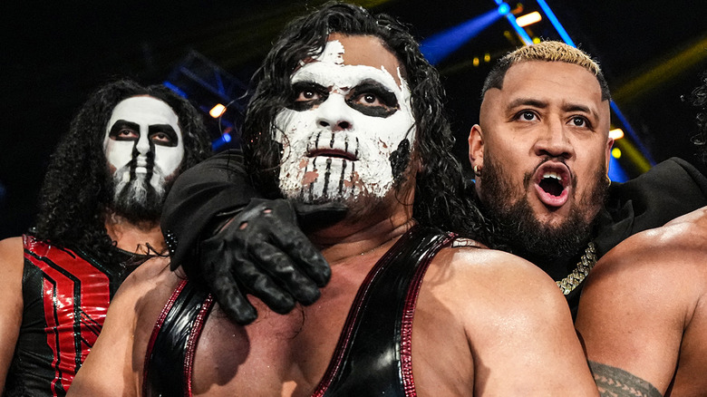 JC Mateo wearing facepaint with other members of MFT