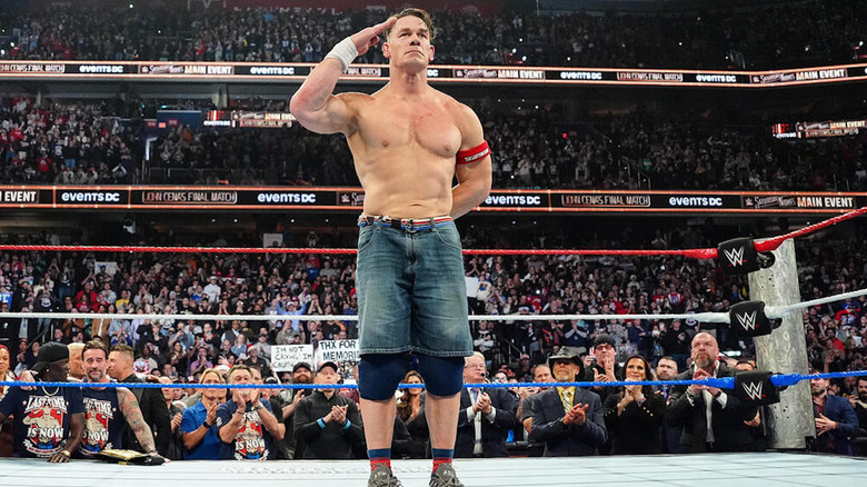 John Cena saluting