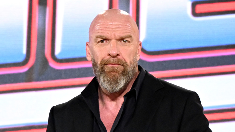 Triple H staring into the distance