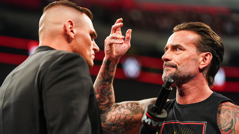 Gunther and CM Punk on WWE Raw