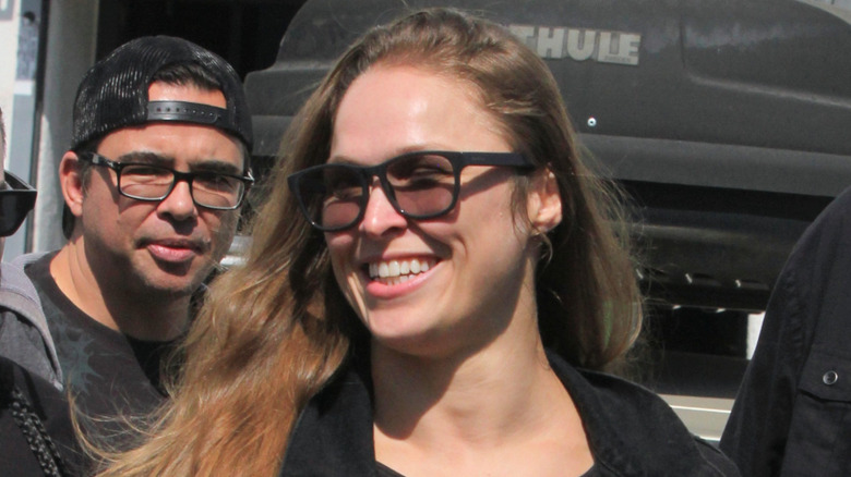 Ronda Rousey enjoying herself