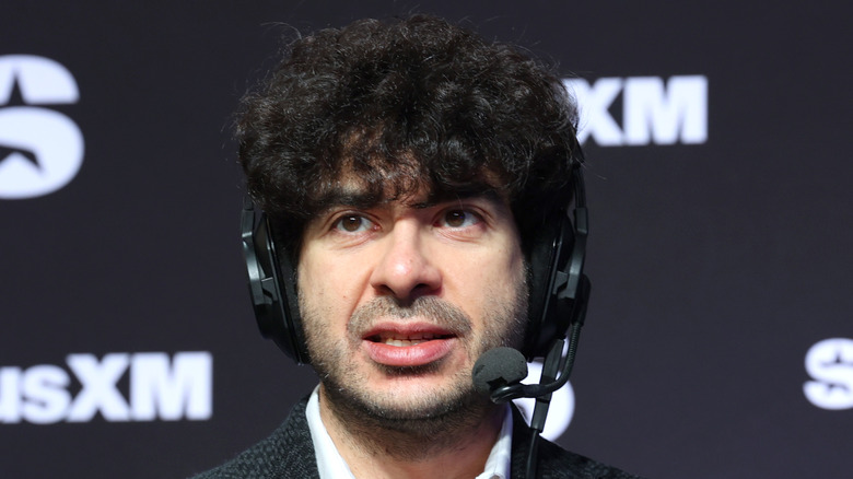 Tony Khan on the headset