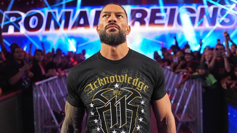 Roman Reigns makes his entrance