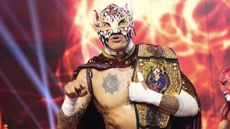 Rey Fenix walking to the ring