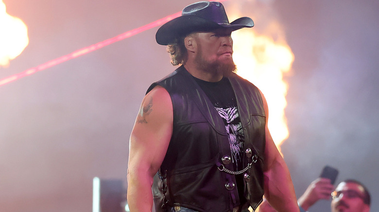 Brock Lesnar makes an entrance
