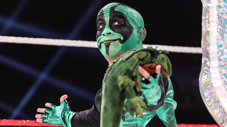 Mr. Iguana during the recent Worlds Collide event, 2025.