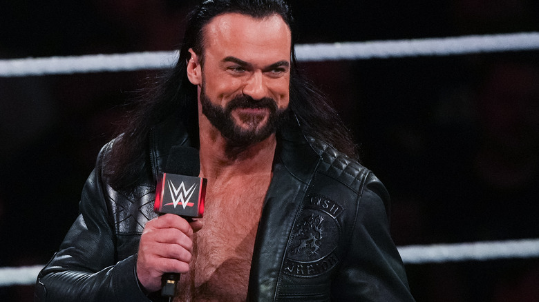 Drew McIntyre grinning from ear to ear