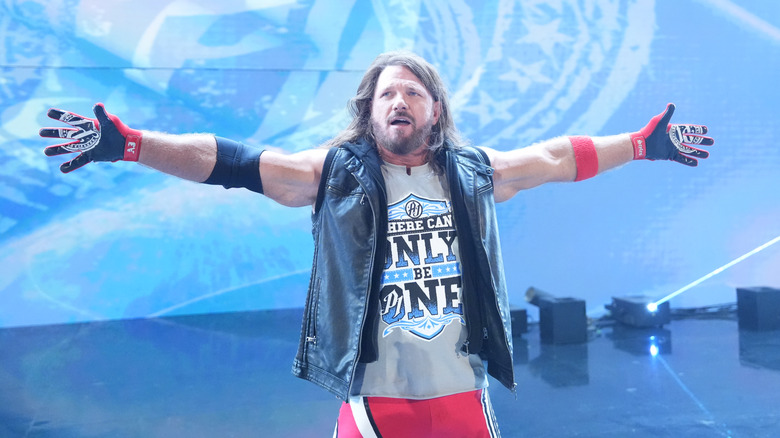 AJ Styles making his entrance