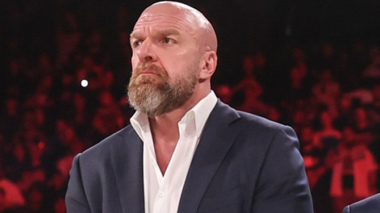 Triple H thinking up a new name for Natalya's new tag team