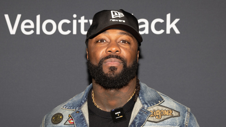 Swerve Strickland at a Super Bowl party