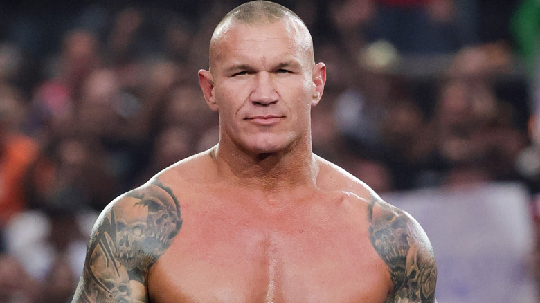 Randy Orton looking intently