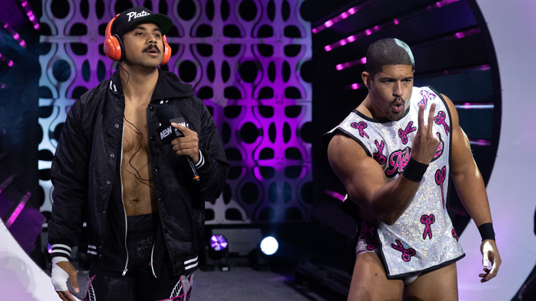 Max Caster and Anthony Bowens on AEW Collision