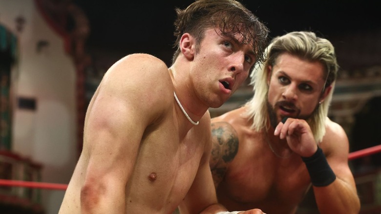 Nick Wayne is looking to the side
