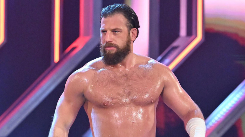 Drew Gulak makes an entrance