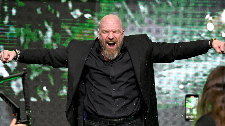 Triple H screaming about how there's no heat between WWE and ESPN