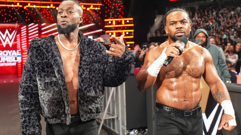 Kofi Kingston and Xavier Woods on WWE Raw