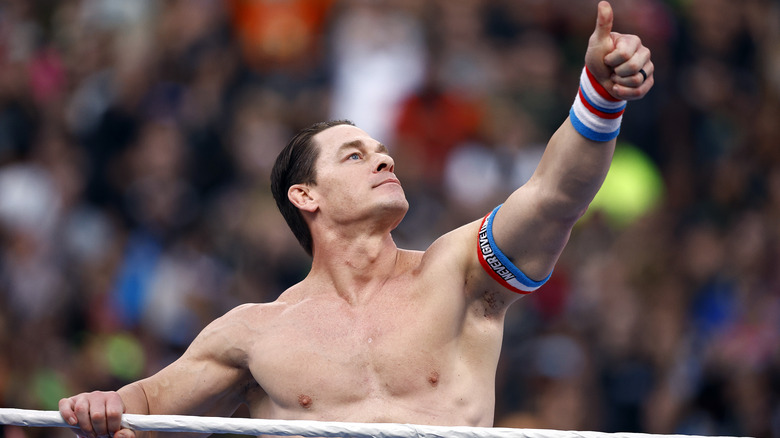 John Cena putting thumb up