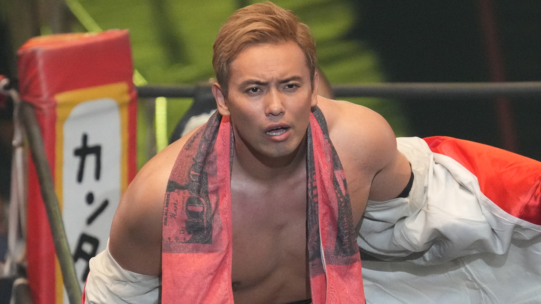 Kazuchika Okada looking too cool for school