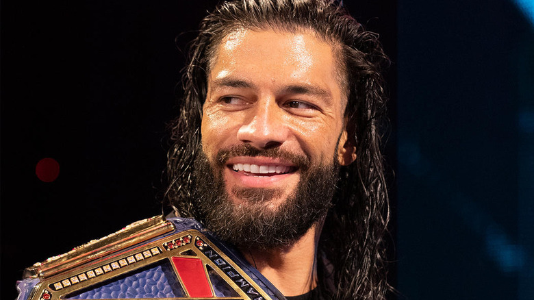 Roman Reigns smiling