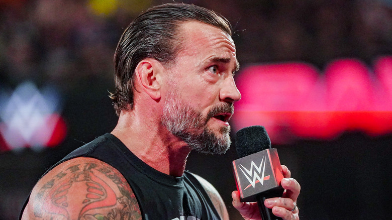 CM Punk cutting a promo