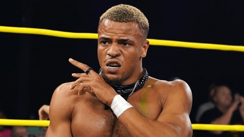 Myron Reed after a near fall