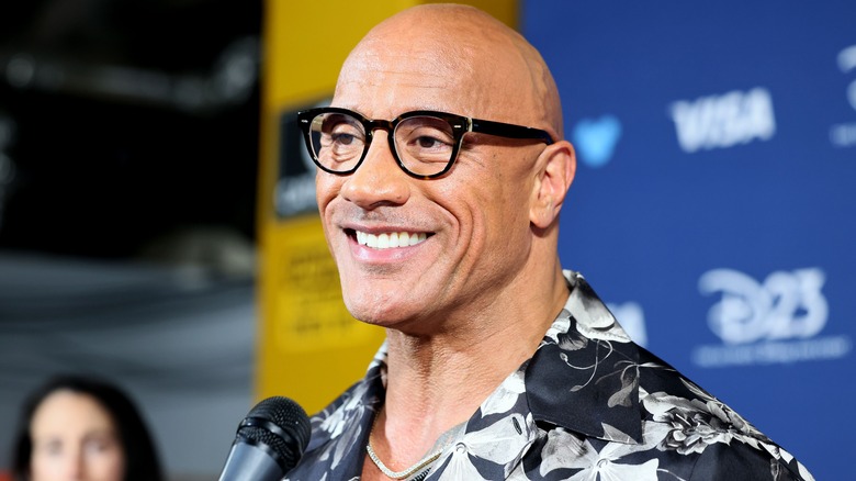 Dwayne Johnson smiling