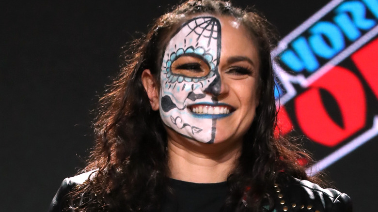 Thunder Rosa smiling