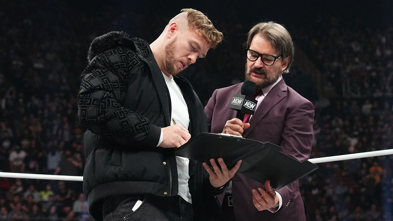 Will Ospreay signs his AEW contract