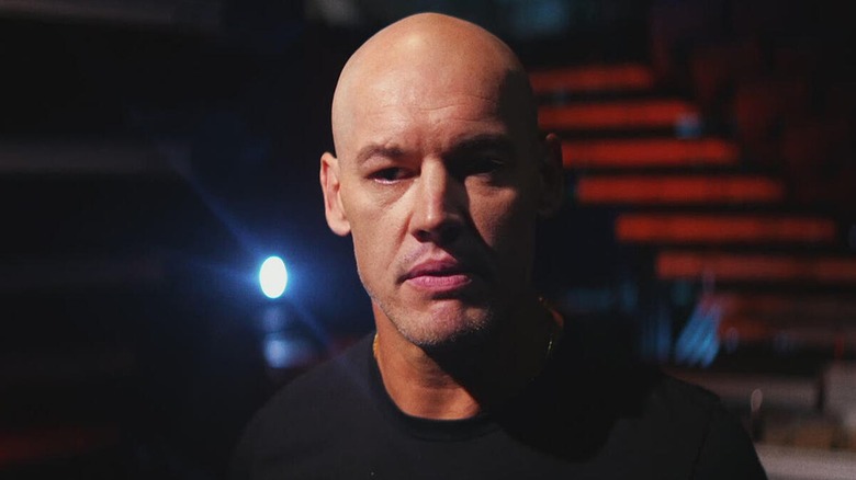 Baron Corbin during a backstage interview shortly after returning to WWE.