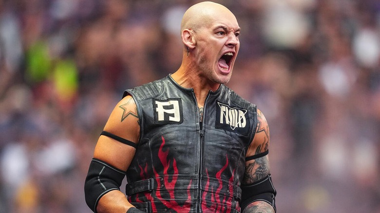 Baron Corbin shouting at the crow ahead of his match against Trick Williams at SummerSlam 2026.