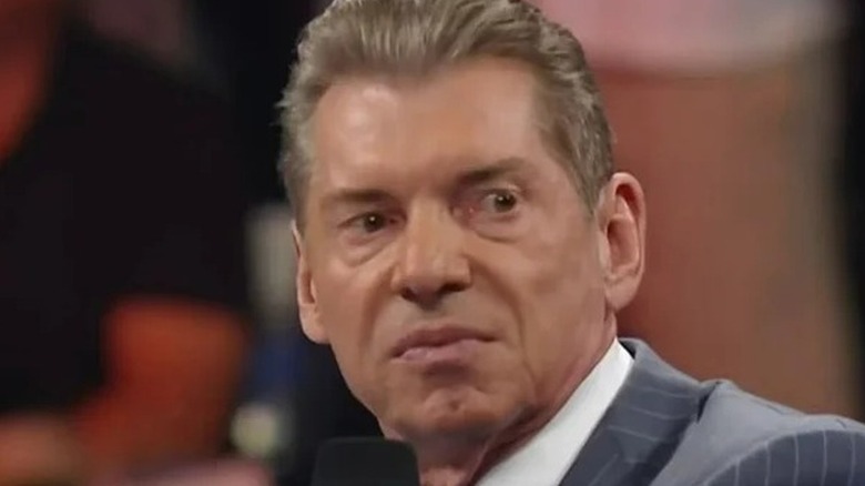 Vince McMahon looking away