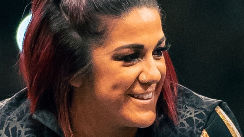 Bayley looking away