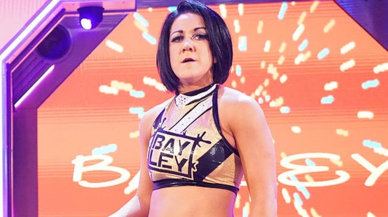 Bayley stares back at the ring