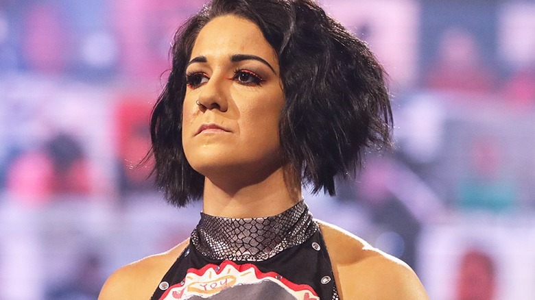 Bayley frowns