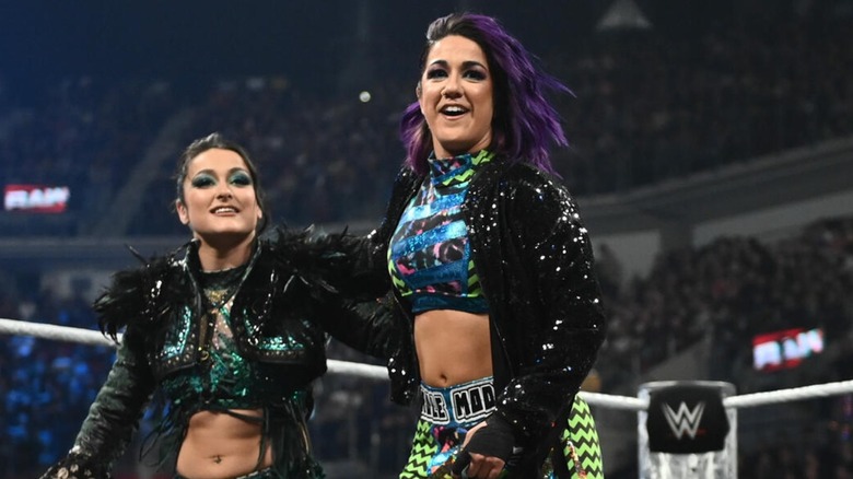 Lyra Valkyria and Bayley on WWE Raw